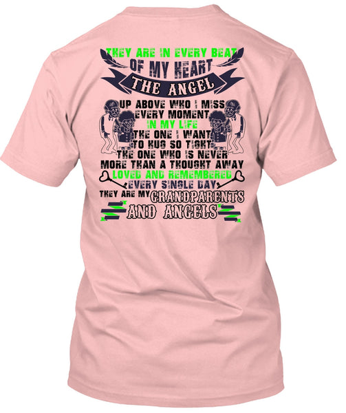Grandparents And Angels T Shirt, I Love Papa T Shirt