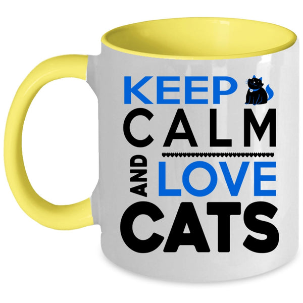 Keep Calm And Love Cats Cup, I Love Pets Mug