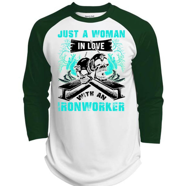 Love With An Ironworker T Shirt, I Love Ironworker T Shirt, Awesome T-Shirts  (Polyester Game Baseball Jersey)
