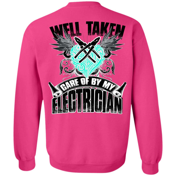 I Love Electrician T Shirt, Care Of By My Electrician Sweatshirt
