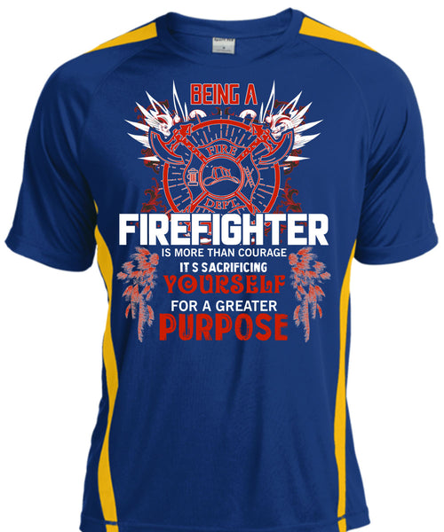 Being A Firefighter T Shirt, It's Sacrificing T Shirt, Cool Shirt