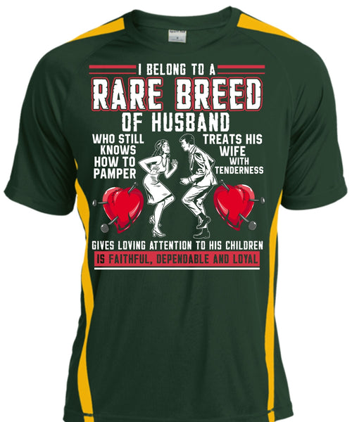Rare Breed Of Husband T Shirt, Treats His Wife T Shirt, Cool Shirt
