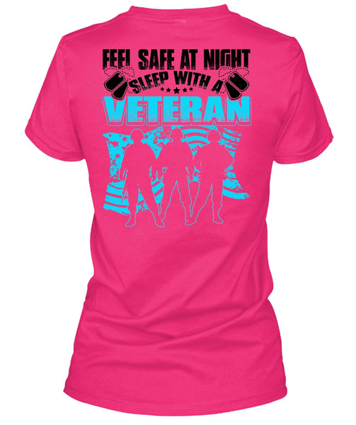 Sleep With A Veteran T Shirt, I Love Veteran T Shirt