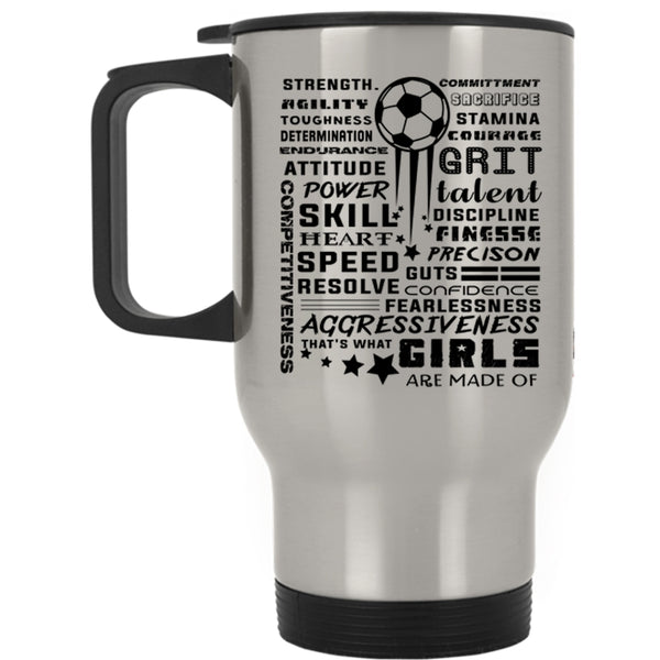 Funny Gift For Pretty Girls Travel Mug, Cool Soccer Players Mug