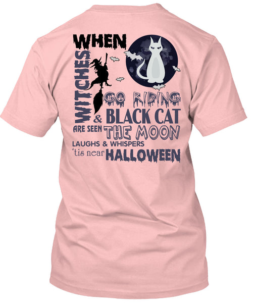 Go Riding And Black Cat Are Seen The Moon T Shirt, I Love You Pumpkin T Shirt