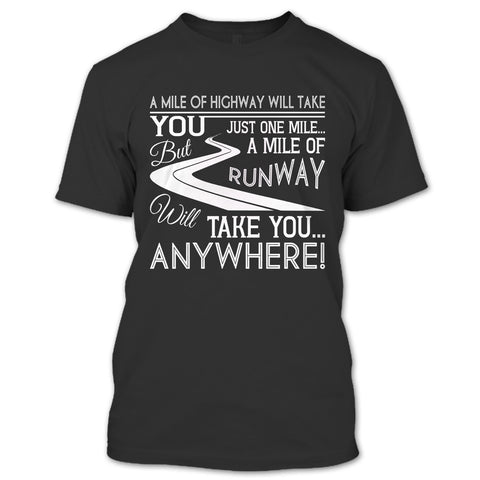 A black t-shirt with the shopify logo