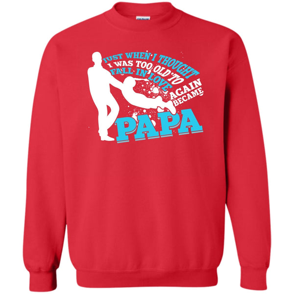 Became Papa T Shirt, Coolest Papa Eve Sweatshirt