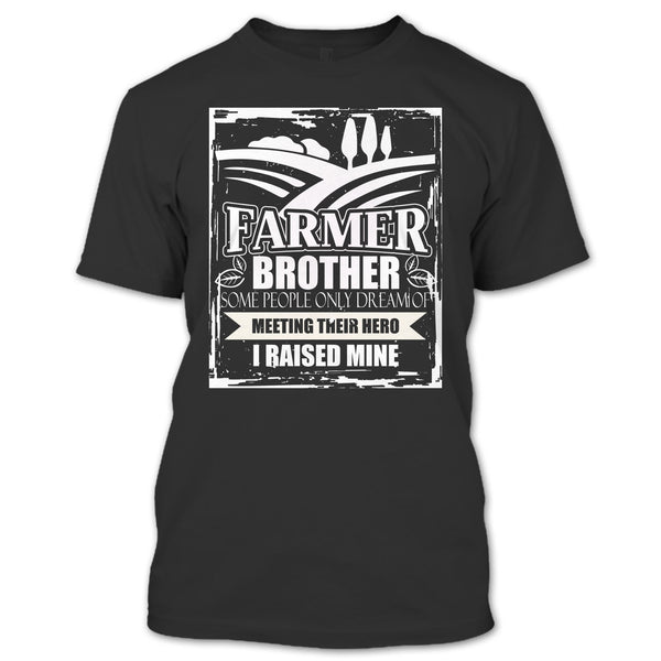 A black t-shirt with the shopify logo