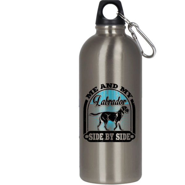 Me And My Labrador Side By Side 20 oz Stainless Steel Bottle,I Love My Labrador Outdoor Sports Water Bottle
