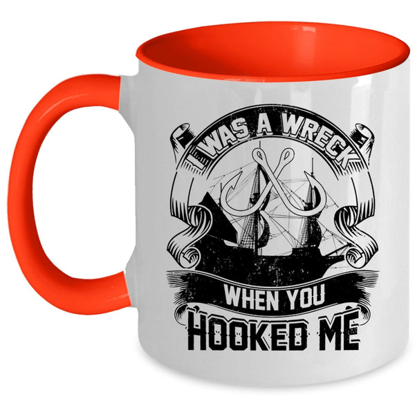 Funny Gift For Fisher Coffee Mug, I Was A Wreck Accent Mug
