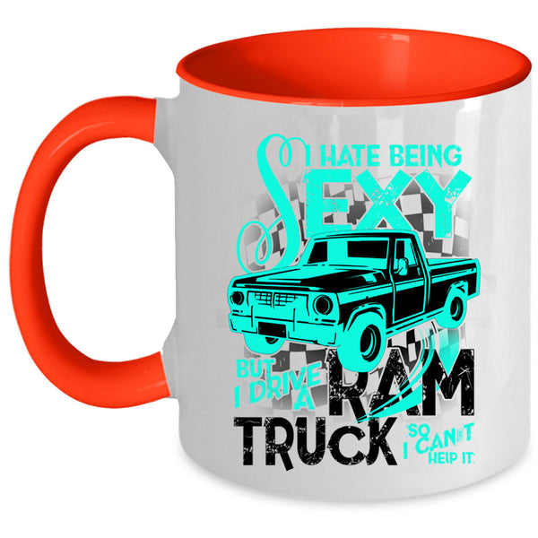 I Love Truck Coffee Mug, I Drive A Ram Truck Accent Mug