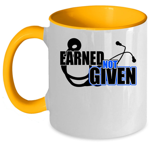 Awesome Nurses Coffee Mug, Earned Not Given Accent Mug