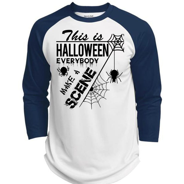 This Is Halloween Everybody Make A Scene T Shirt, Wait For Halloween T Shirt, Awesome T-Shirts  (Polyester Game Baseball Jersey)