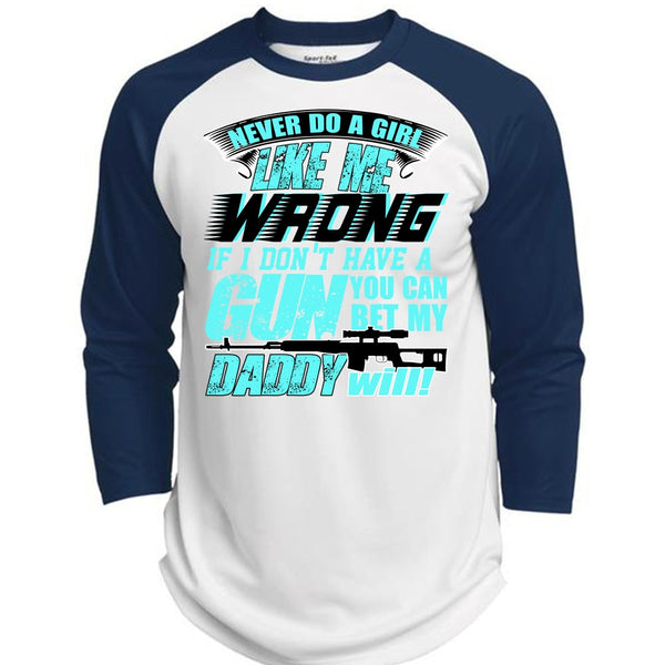 You Can Bet My Daddy Will T Shirt, I Love Gunning T Shirt, Awesome T-Shirts  (Polyester Game Baseball Jersey)