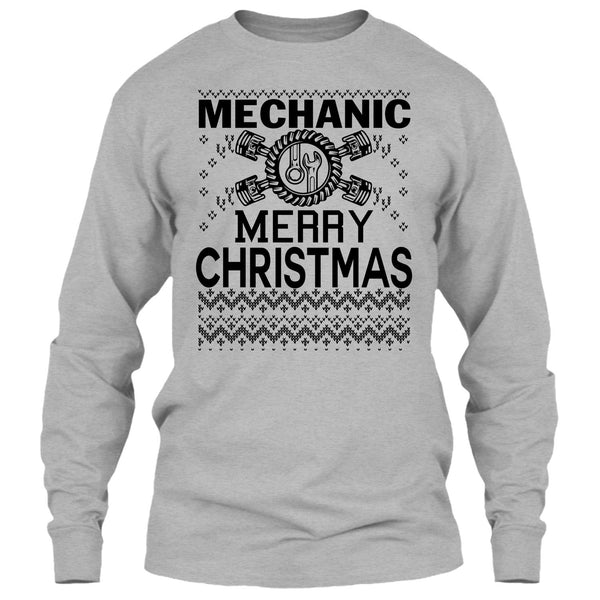 Mechanic Merry Christmas T Shirt, Merry Christmas Gift T Shirt