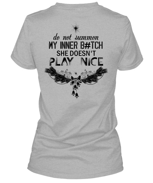 Do Not Summon My Inner T Shirt, This Girl Loves Christmas T Shirt