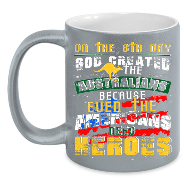 God Created The Australians Coffee Mug, Cool Australians Coffee Cup