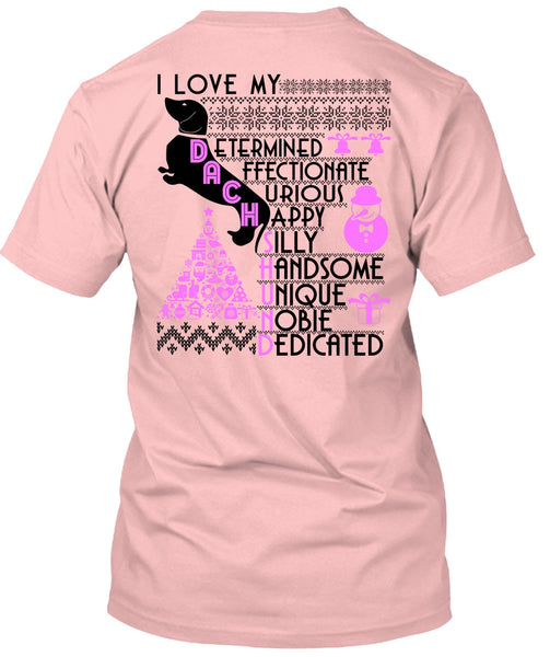 I Love My Dachshund T Shirt, I Love My Dog T Shirt