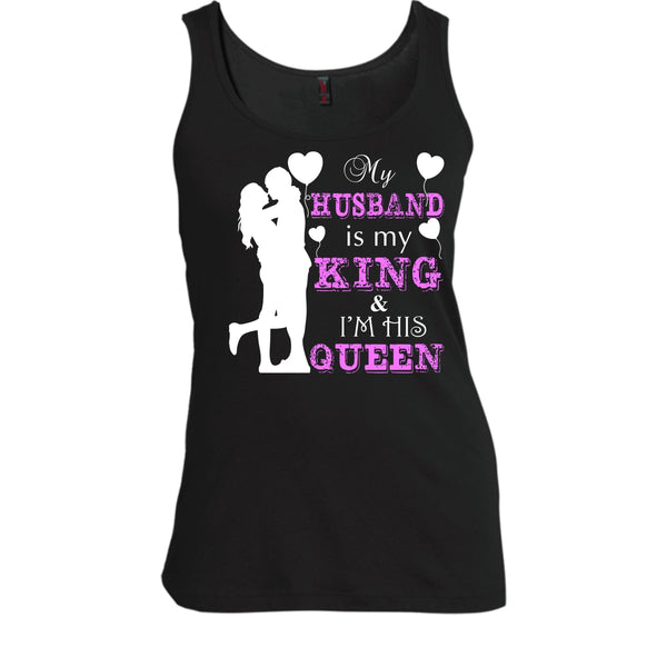 My Husband Is My King T Shirt, I'm His Queen T Shirt, Cool T Shirt