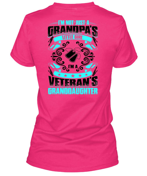 Grandpa's Little Girl T Shirt, I Love Veteran T Shirt
