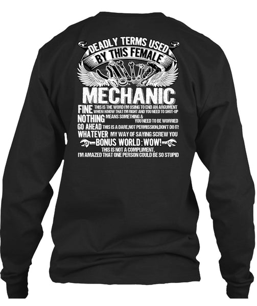 This Female Mechanic T Shirt, Being A Mechanic T Shirt
