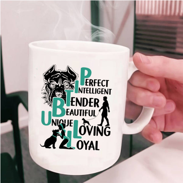 Lovely Pitbull Lovers Coffee Mug, Pitbull Cup