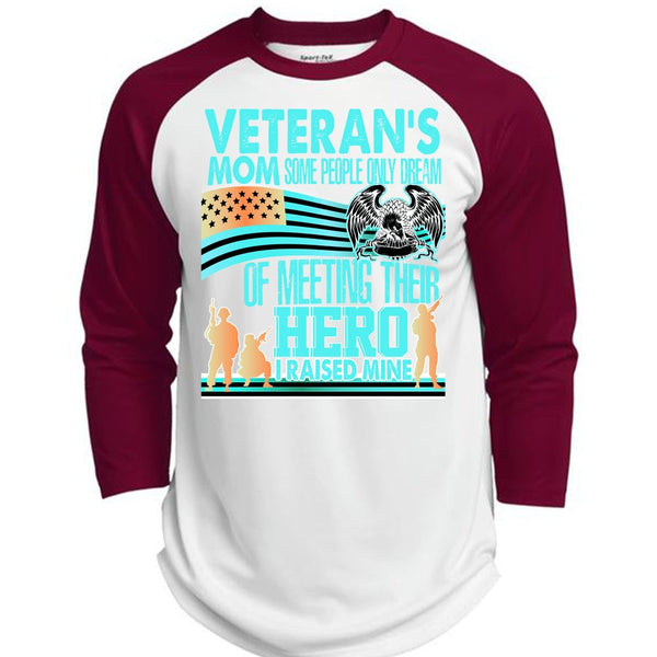 Veteran's Mom T Shirt, I Love Veteran T Shirt, Awesome T-Shirts  (Polyester Game Baseball Jersey)
