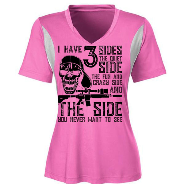 I Have 3 Sides The Quiet T Shirt, I Love Gunning T Shirt, Awesome T-Shirts
