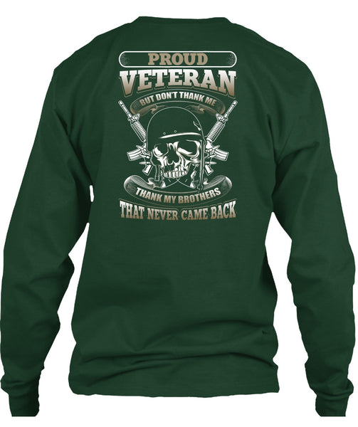 Proud Veteran T Shirt, Thank My Brothers T Shirt