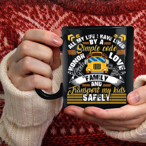 Love My Family Coffee Mug, Transport My Kids Safely Coffee Cup