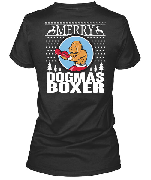 Merry Dogmas Boxer T Shirt, This Girl Loves Christmas T Shirt