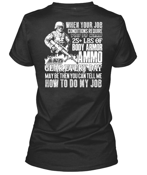Body Armor Ammo T Shirt, Being A Veteran T Shirt