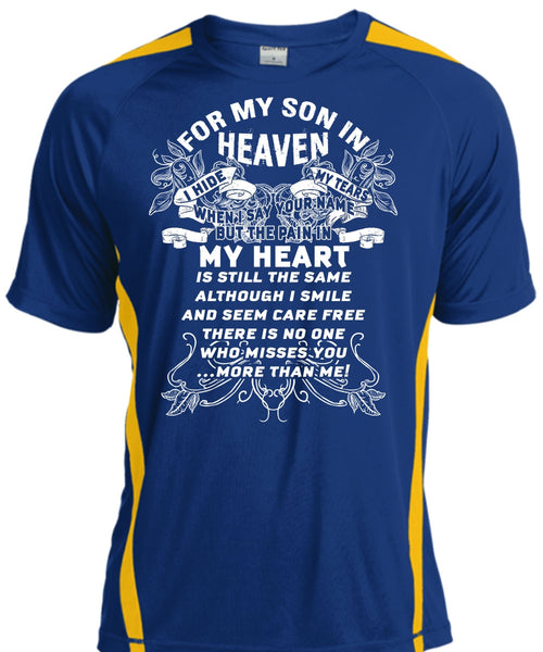 For My Son In Heaven T Shirt, The Pain In My Heart T Shirt, Cool Shirt