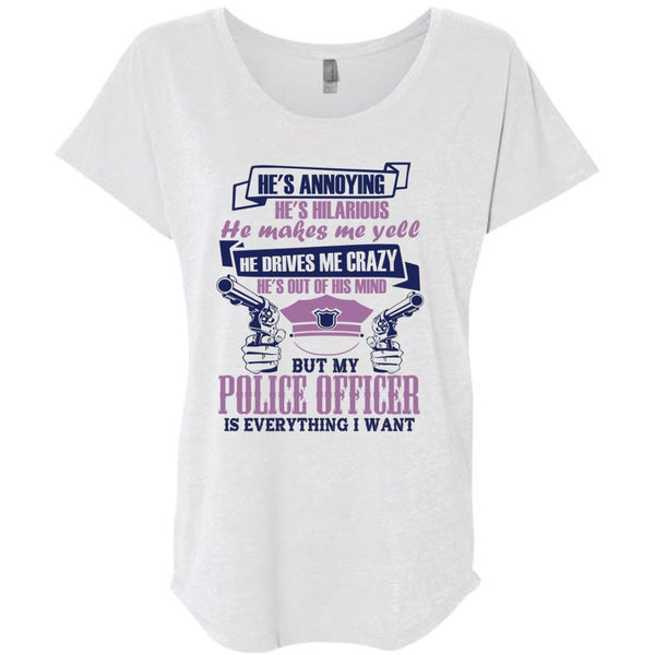 My Police Officer Is Everything I Want T Shirt, I Love Police T Shirt, Awesome T-Shirts