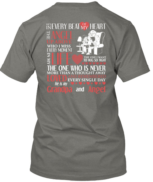 Grandpa And Angel T Shirt, Beat Of My Heart T Shirt