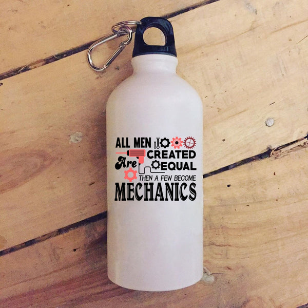 All Men Are Created Equal 20 oz Stainless Steel Bottle,A Few Become Mechanics Outdoor Sports Water Bottle