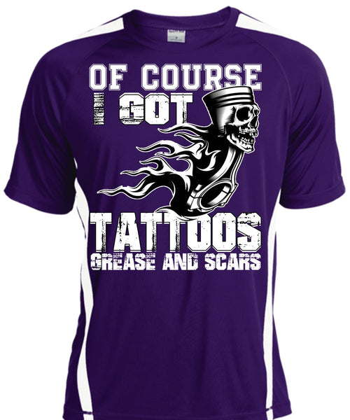 I Got Tattoos Grease T Shirt, I Love Mechanic T Shirt, Cool Shirt