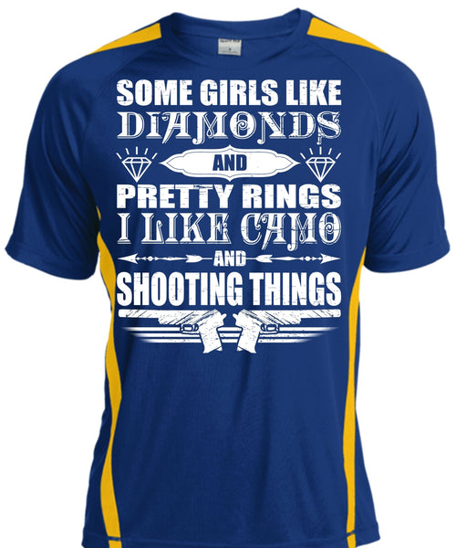 I Like Camo And Shooting Things T Shirt, Girls Like Diamonds T Shirt, Cool Shirt