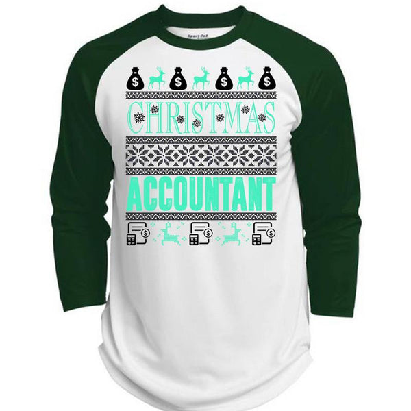 Christmas Accountant T Shirt, I Love Accountant T Shirt, Awesome T-Shirts  (Polyester Game Baseball Jersey)