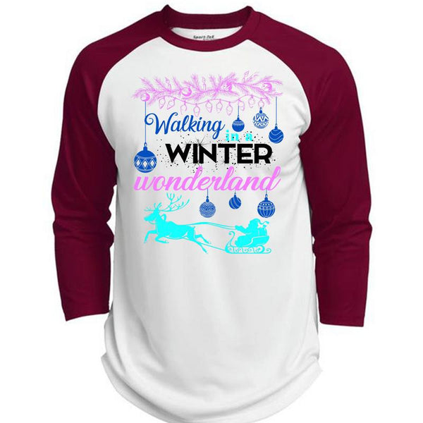Walking Winter Wonderland T Shirt, This Girl Loves Christmas T Shirt, Awesome T-Shirts  (Polyester Game Baseball Jersey)
