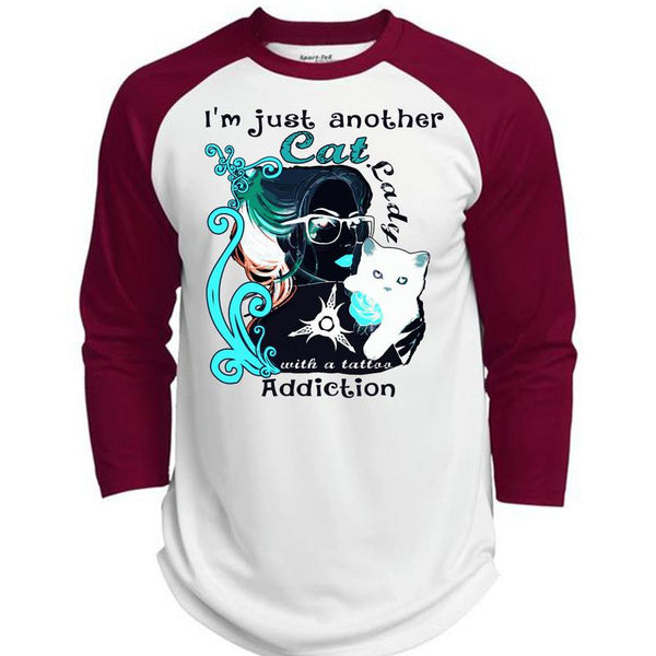 I'm Just Another Cat Lady T Shirt, I Love My Cat T Shirt, Awesome T-Shirts  (Polyester Game Baseball Jersey)