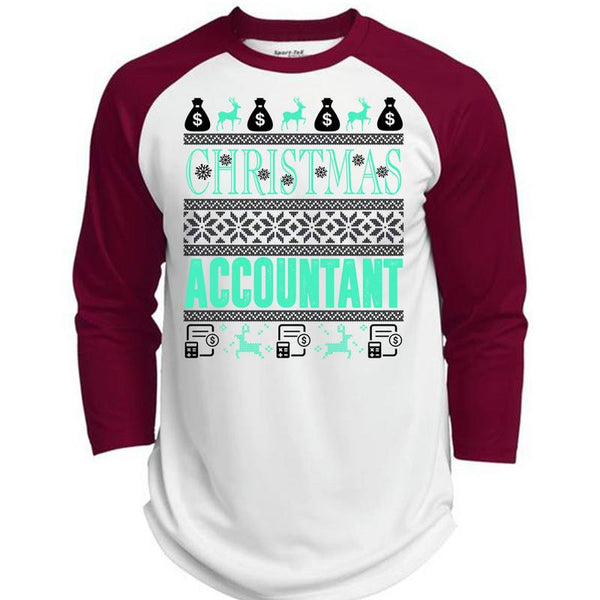 Christmas Accountant T Shirt, I Love Accountant T Shirt, Awesome T-Shirts  (Polyester Game Baseball Jersey)