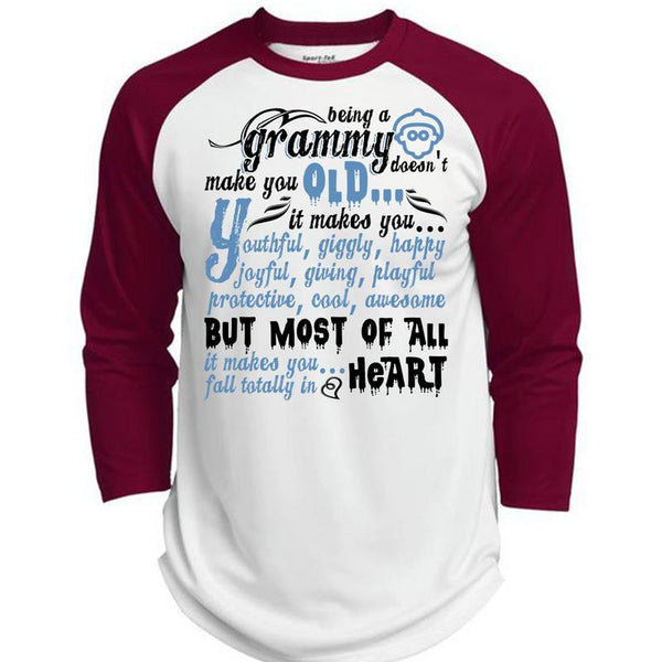 Being A Grammy Doesn't Make You Old T Shirt, I Love Nana T Shirt, Awesome T-Shirts  (Polyester Game Baseball Jersey)