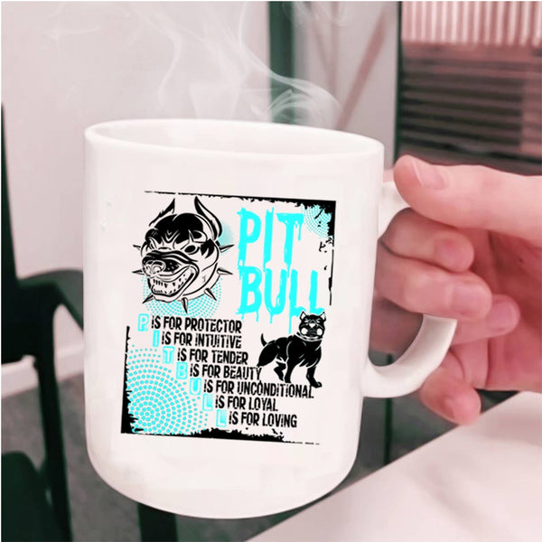 Cool Gift For Pit Bull Lovers Coffee Mug, Pit Bull Cup