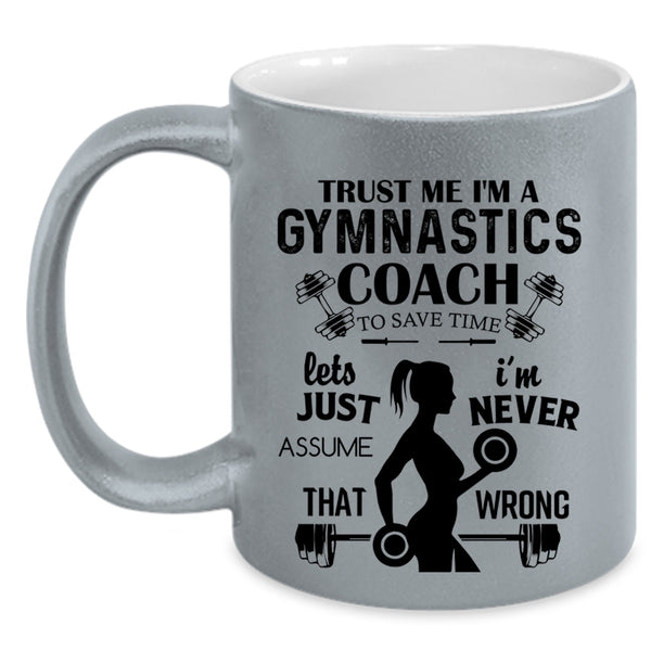Best Gift For Gymnast Coffee Mug, I'm A Gymnastics Coach Accent Mug