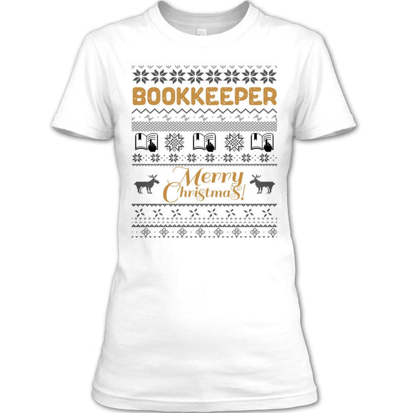 Bookkeeper Merry Christmas T Shirt, Gift For Merry Christmas T Shirt