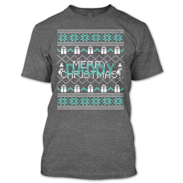 Daddy Merry Christmas T Shirt, Coolest Dad Ever T Shirt