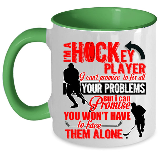 Cute Hockey Player Coffee Mug, I'm A Hockey Player Accent Mug