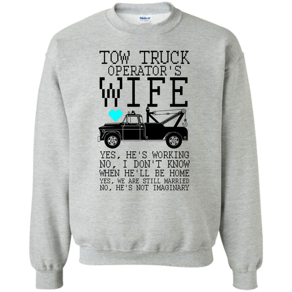 Coolest Trucker T Shirt, Tow Truck Operator's Wife Sweatshirt