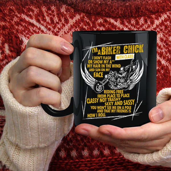I'm A Biker Chick Coffee Mug, Cool Bikers Coffee Cup